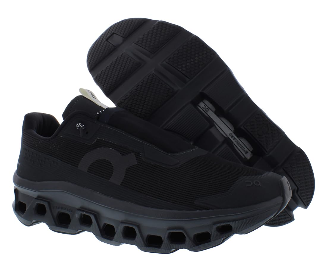 On Cloudmonster Sensa Mens Shoes Size 12, Color: All Black-Black