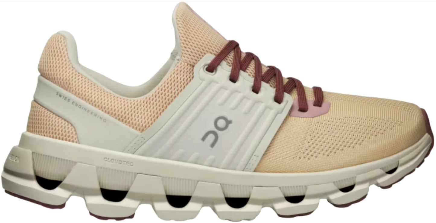 On Women's Cloudswift 3 AD Sneakers, Savannah/Ice, 6 Medium US