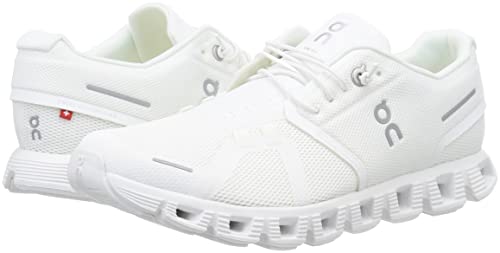 ON Men's Cloud 5 Sneakers, All White Training Shoes