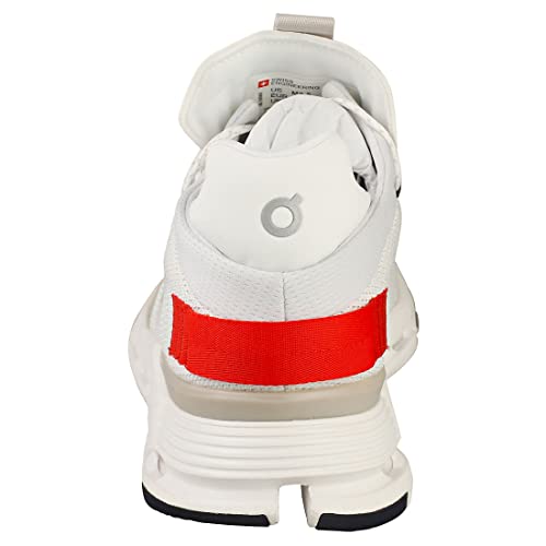 ON Men's Cloudnova Sneaker White/Red Trainers