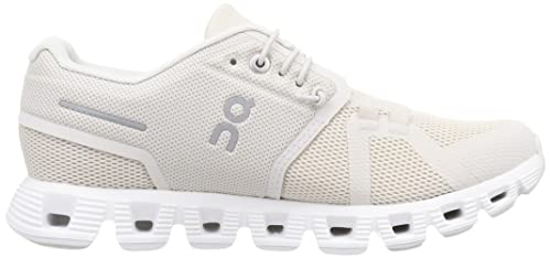 ON Cloud Womens Shoes Pearl White Cloud 5 Sneakers
