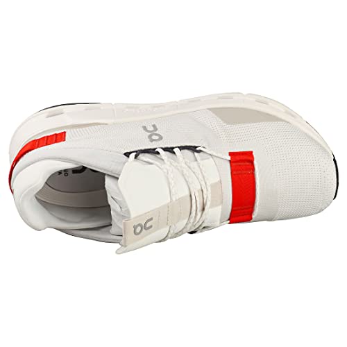 ON Men's Cloudnova Sneaker White/Red Trainers
