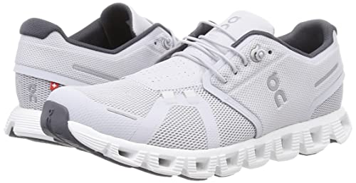 ON Men's Cloud 5 Running Shoes, Glacier/White Sneakers