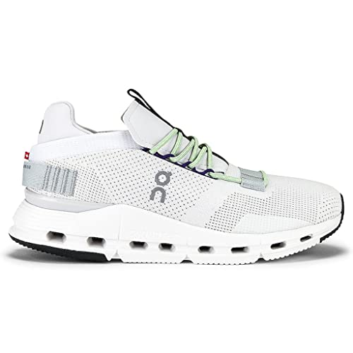 ON Men's Cloudnova Sneakers, White/Mineral Trainers