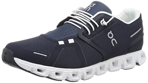 ON Cloud Mens Shoes Midnight White Cloud 5 Sneakers