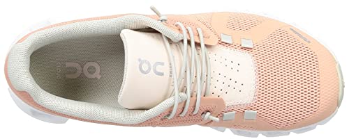 On Cloud Womens Shoes Rose Shell Pink Cloud 5 Sneakers