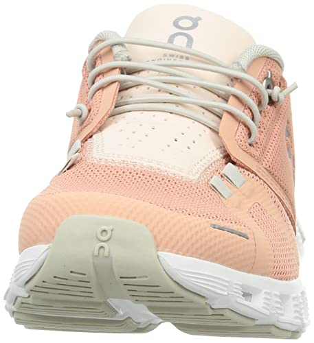 On Cloud Womens Shoes Rose Shell Pink Cloud 5 Sneakers