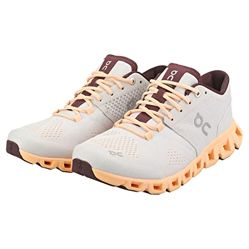 ON Cloud Womens CloudX Running Shoes Silver Almond