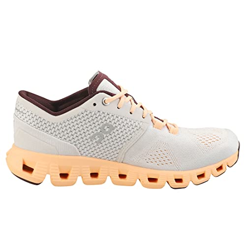ON Cloud Womens CloudX Running Shoes Silver Almond