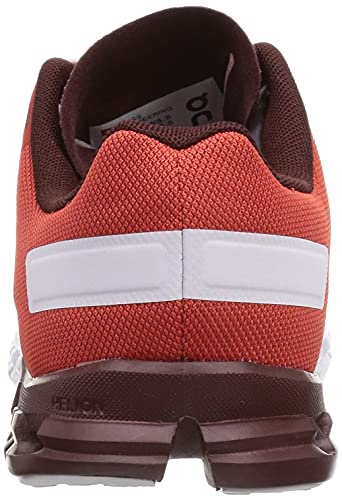 ON Womens Cloudflow Mesh Rust White Trainers