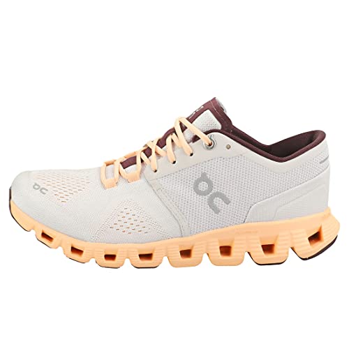 ON Cloud Womens CloudX Running Shoes Silver Almond