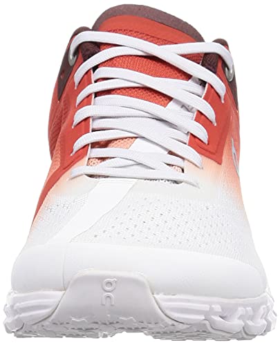 ON Womens Cloudflow Mesh Rust White Trainers