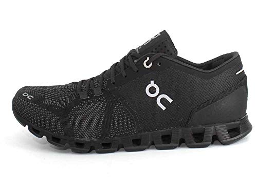 On Running Men's CloudX Male Textile Synthetic Trainers Black / Asphalt