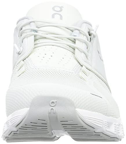 ON Mens Cloud 5 Textile Synthetic Ice White Trainers