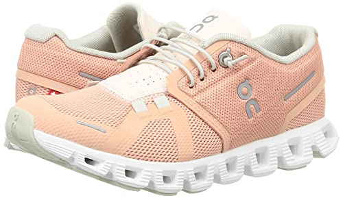 On Cloud Womens Shoes Rose Shell Pink Cloud 5 Sneakers