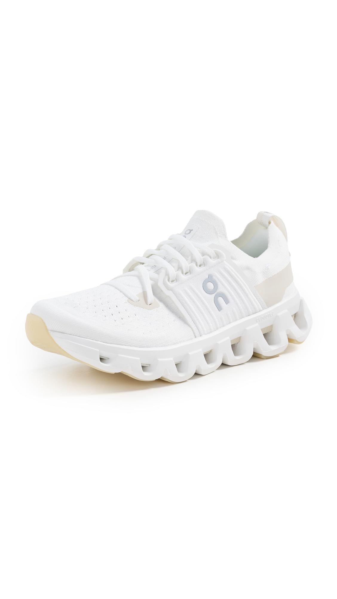On Women's Cloudswift 4 Sneakers, White/Cream, 10 Medium US