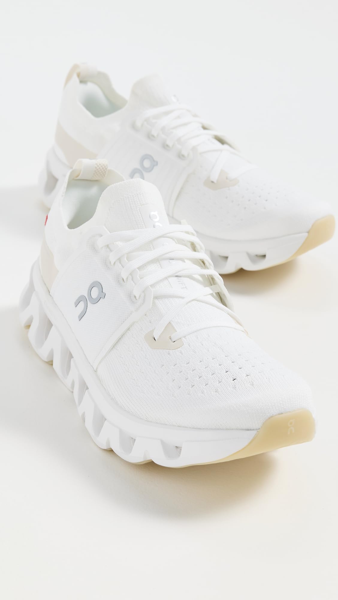 On Women's Cloudswift 4 Sneakers, White/Cream, 10 Medium US