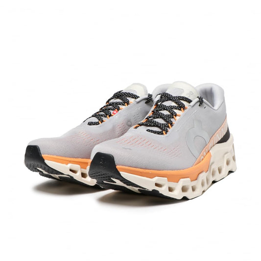 On Mens Cloudmonster 2 Glacier/Tangerine 10 M