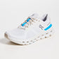 On Women's Cloudrunner 2 Sneakers, White/Horizon, 5 Medium US