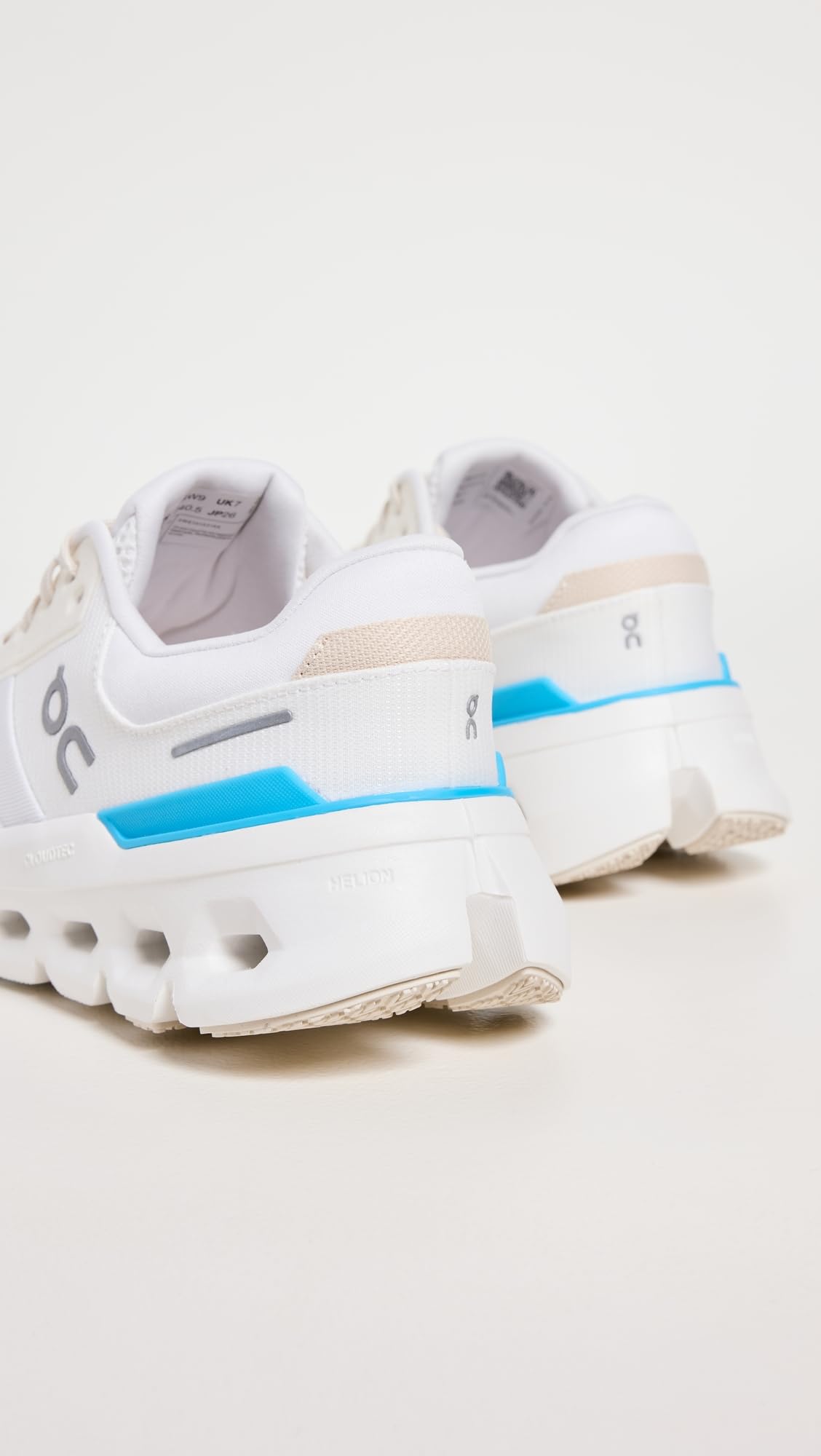 On Women's Cloudrunner 2 Sneakers, White/Horizon, 5 Medium US