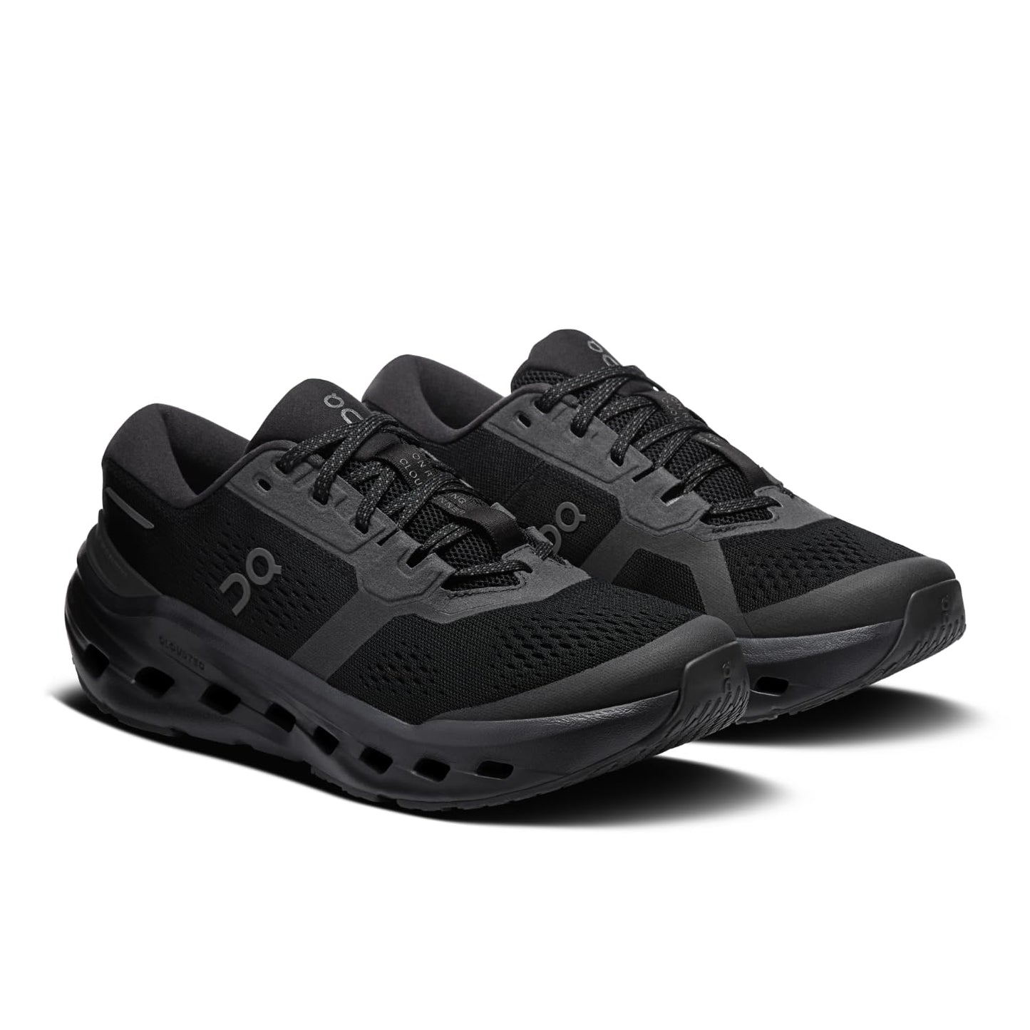 On Mens Cloudrunner 3, Black/Black 10 Wide