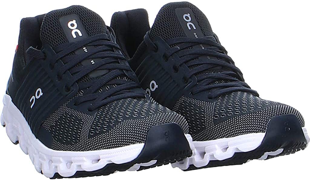 On Women's Cloudswift PR Sneakers, Black | Rock, 9.5 Medium US