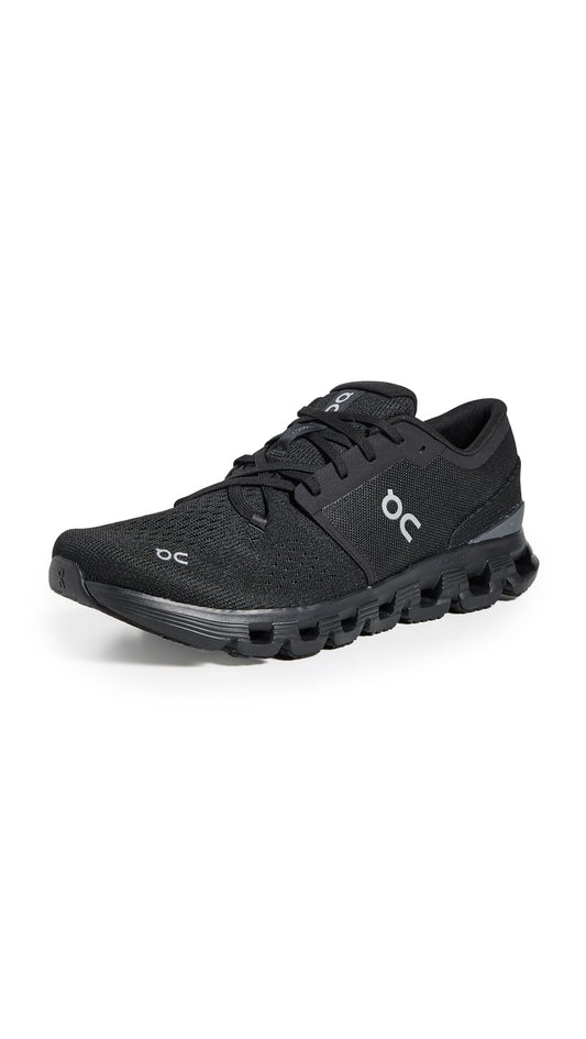 On Men's Cloud X 4 Sneakers, Black | Eclipse, 10 Medium US