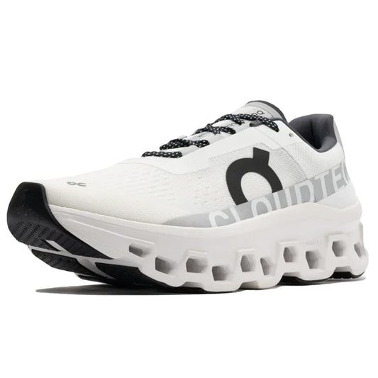 ON Cloudmonster Men's Running Shoes, White, 13