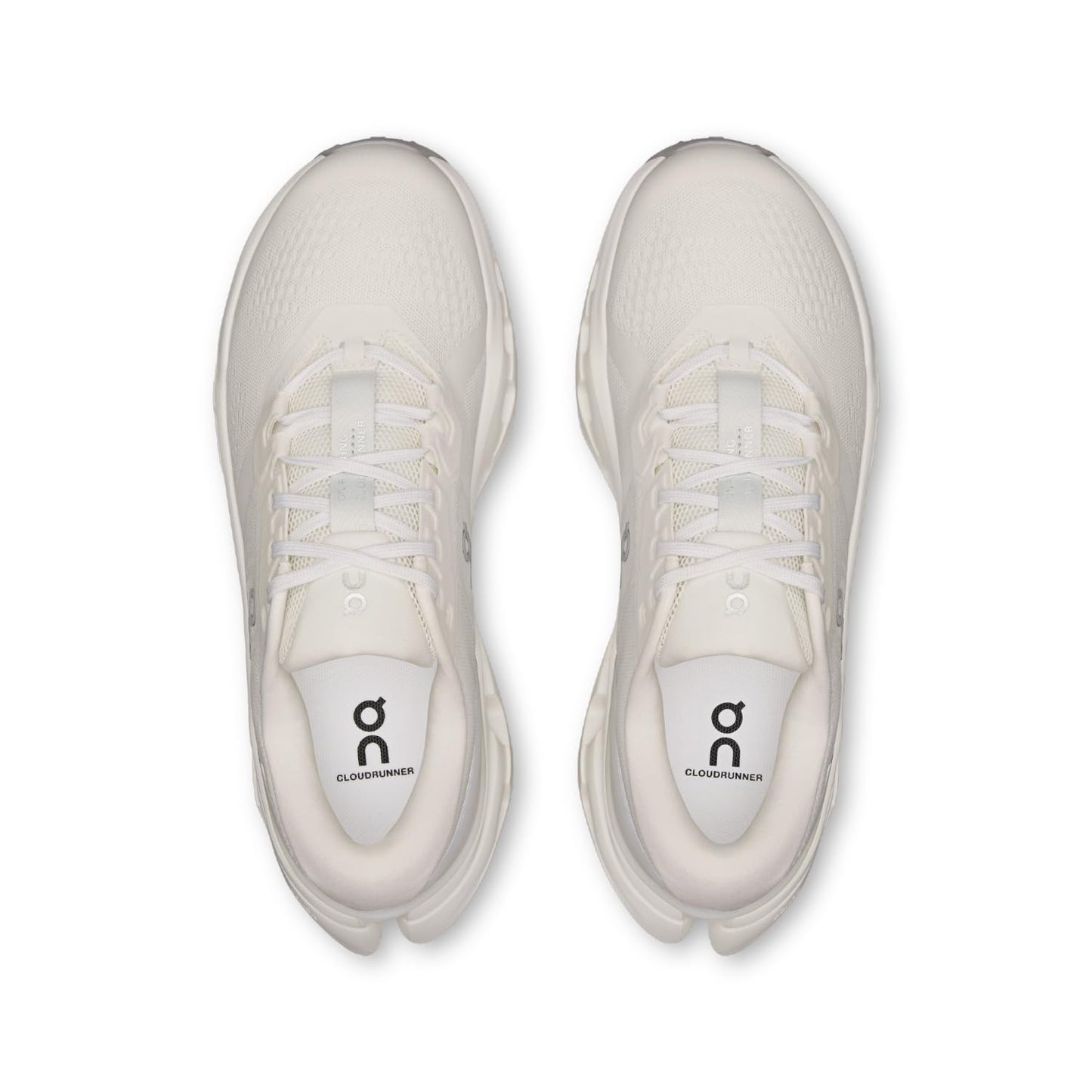 On Women's Cloudrunner 3 Sneakers, White | Ivory, 8.5 Medium US