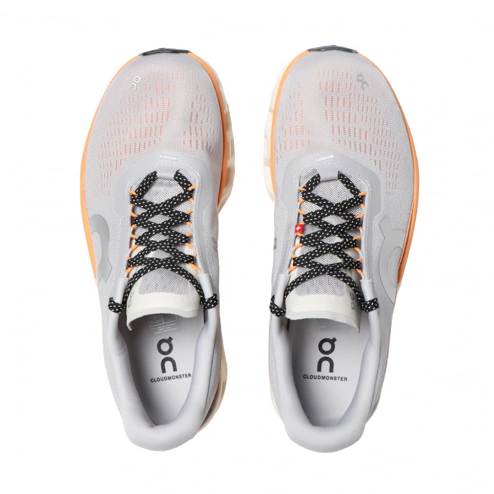 On Mens Cloudmonster 2 Glacier/Tangerine 10 M