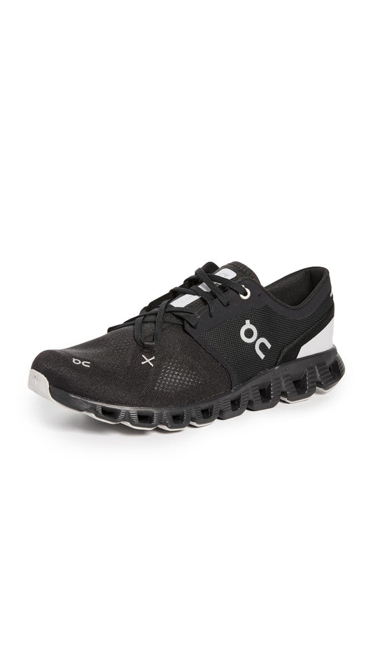 On Men's Cloud X 3 Sneakers, Black, 10.5 Medium US