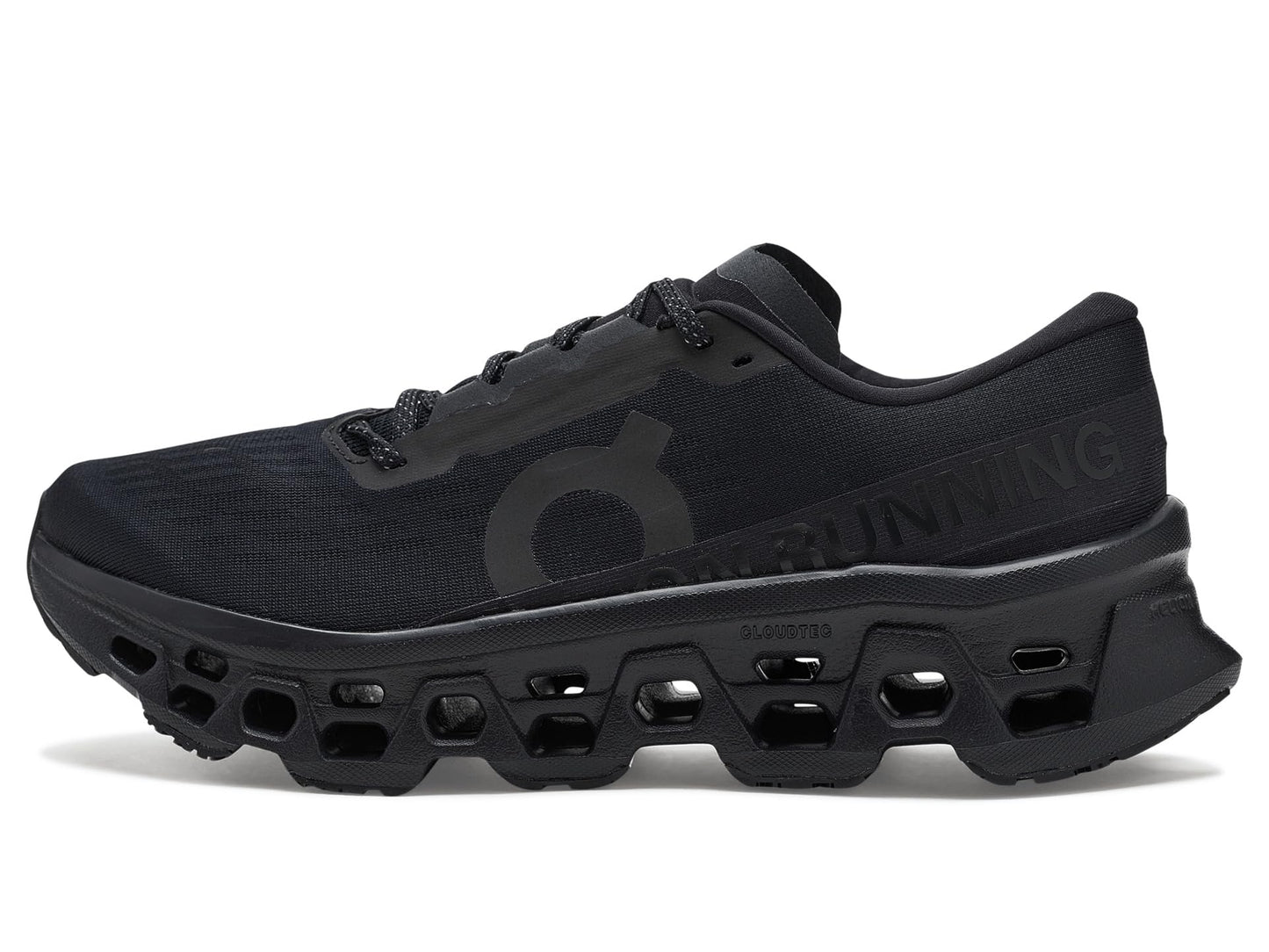 On Mens Cloudmonster 3 Black/Black 12 Wide