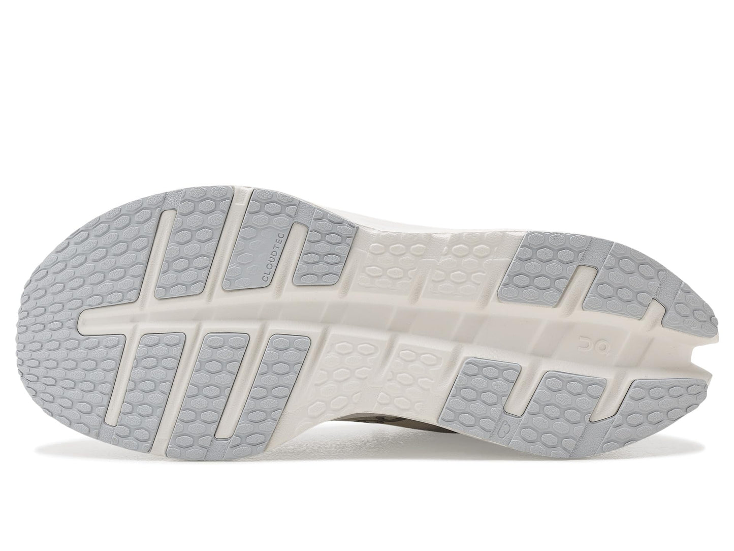 On Mens Cloudrunner 3, White/Glacier 10 Medium