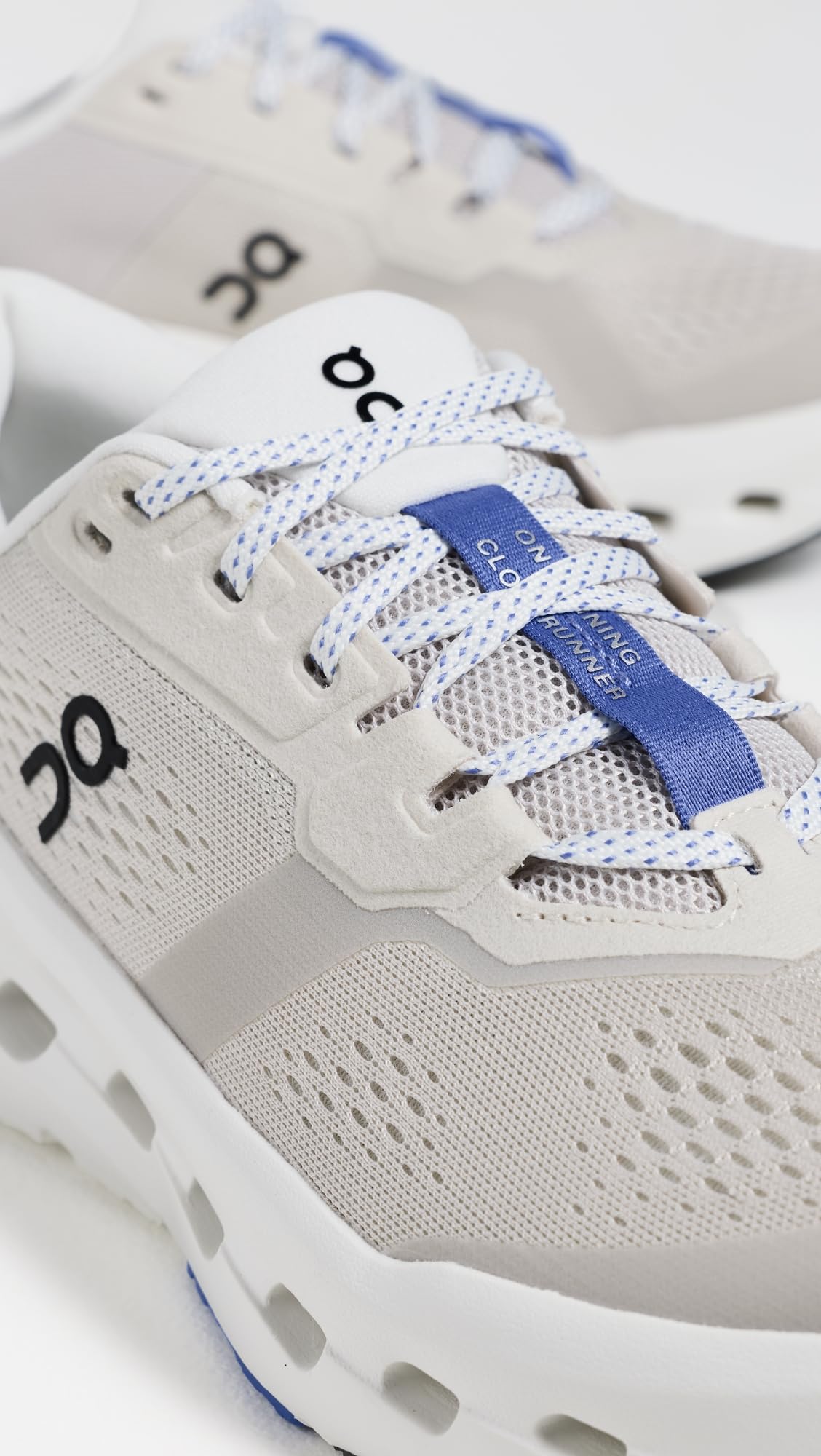 On Women's Cloudrunner 3 Sneakers, Pearl/Sailor, 8.5 Medium US