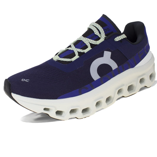On Men's Cloudmonster Sneakers, Acai/Aloe, 13