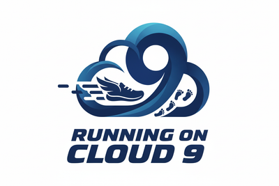 Running On Cloud 9 Logo - Solid Background