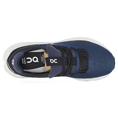 ON Mens Cloudnova Textile Synthetic Navy White Trainers