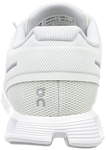 ON Mens Cloud 5 Textile Synthetic Ice White Trainers