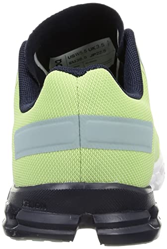 ON Women's Cloudflow Textile Running Shoes, Meadow/White