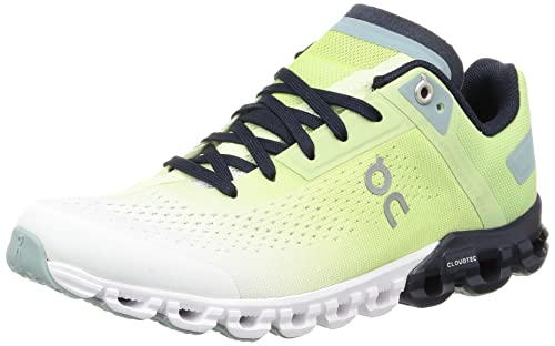 ON Women's Cloudflow Textile Running Shoes, Meadow/White