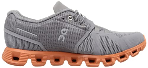 ON Mens Cloud 5 Textile Synthetic Zinc Canyon Trainers