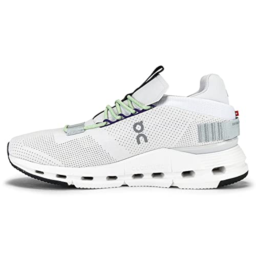 ON Men's Cloudnova Sneakers, White/Mineral Trainers