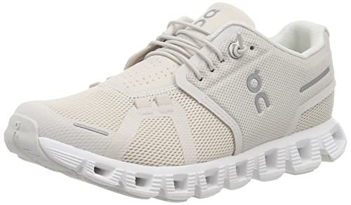 ON Cloud Womens Shoes Pearl White Cloud 5 Sneakers